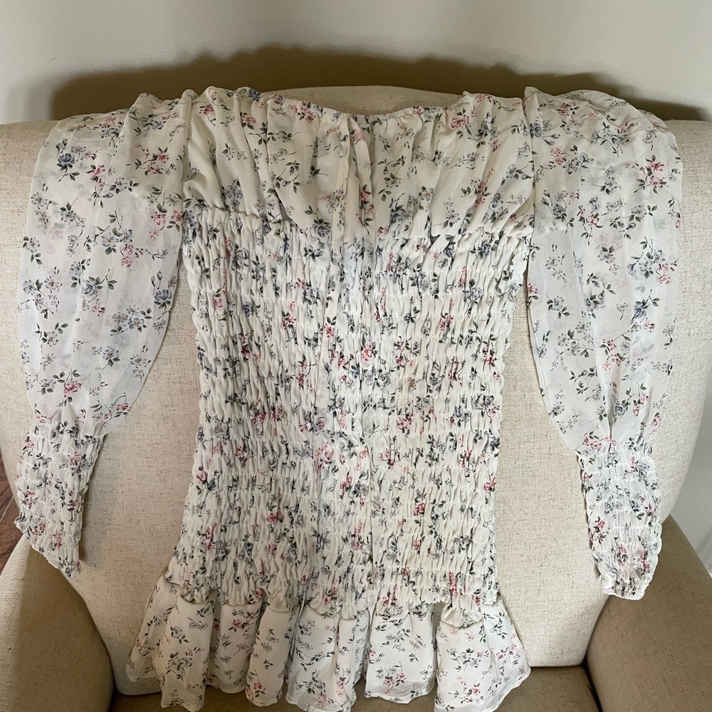 Off the shoulder mini dress